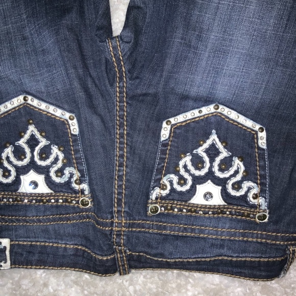 Request Embellished Jeans. Straight Leg. Size 15/34. Very Nice. - Picture 11 of 11